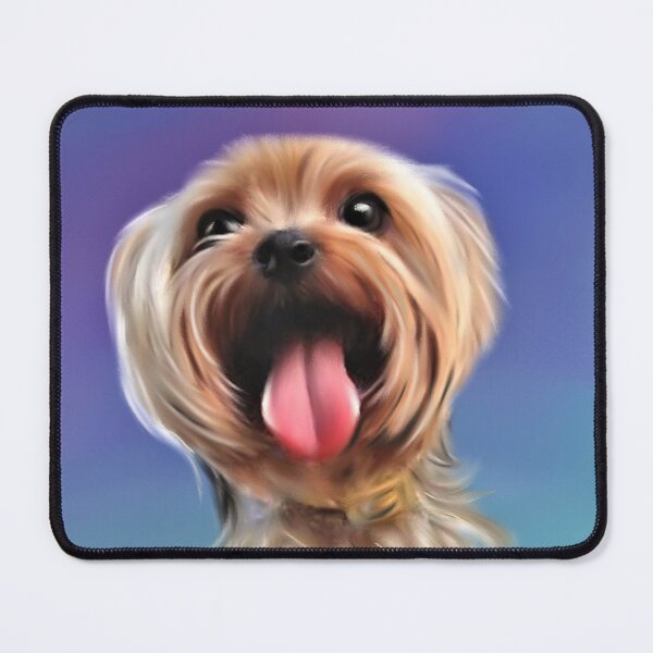 Item preview, Yorkshire Terrier Puppy Dog Digital Oil Painting designed and sold by adriana-holmes.