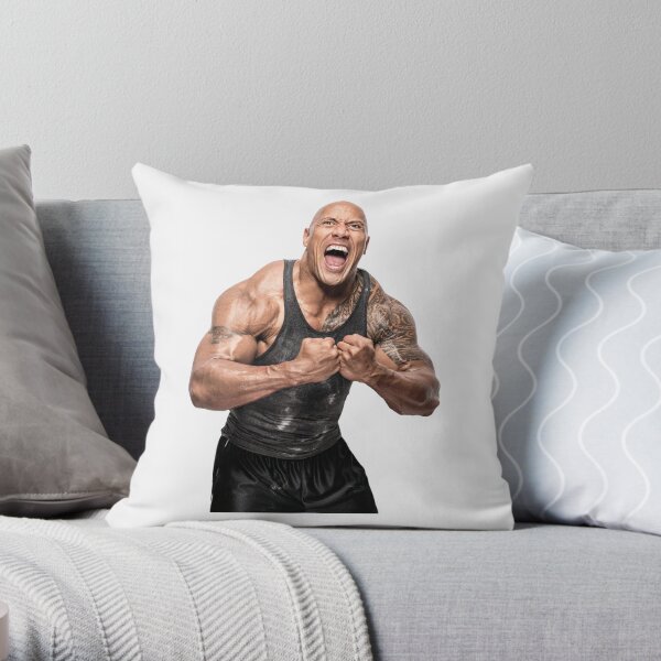 Dwayne Rock Johnson Pillow, Rock Dwayne Johnson Print