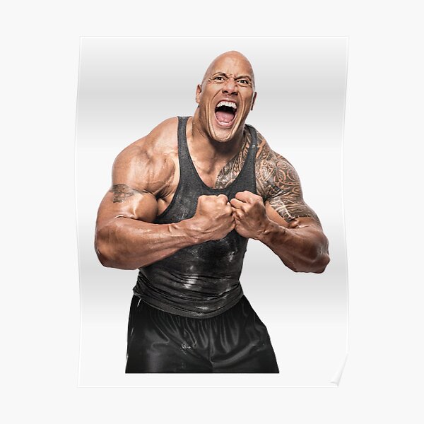 Dwayne Johnson Art Poster