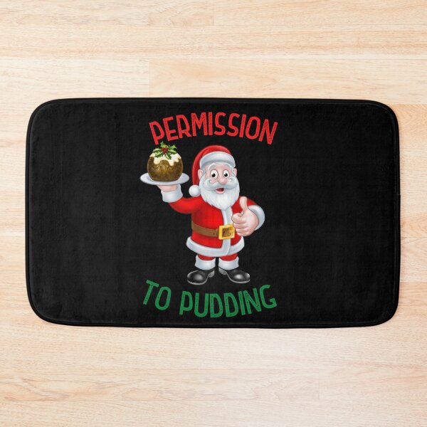 Aperçu de l'œuvre Permission de Pudding - Drôle | Conception de pudding de Noël plein d'esprit créée et vendue par HROC.