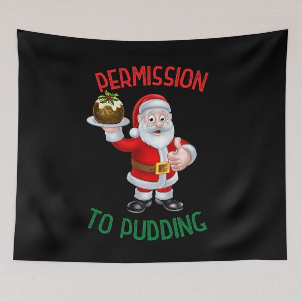 Item preview, Permission to Pudding - Funny | Witty Christmas pudding design designed and sold by HROC.