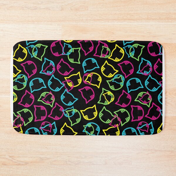 Item preview, Cool Colorful Neon Cats Pattern Socks Gift Idea For Cat Lovers designed and sold by Dr.YesOrNo.