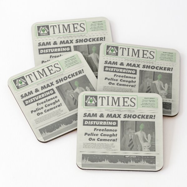 Item preview, Sam & Max: Alien Love Triangle Times newspaper designed and sold by Plague_cure.