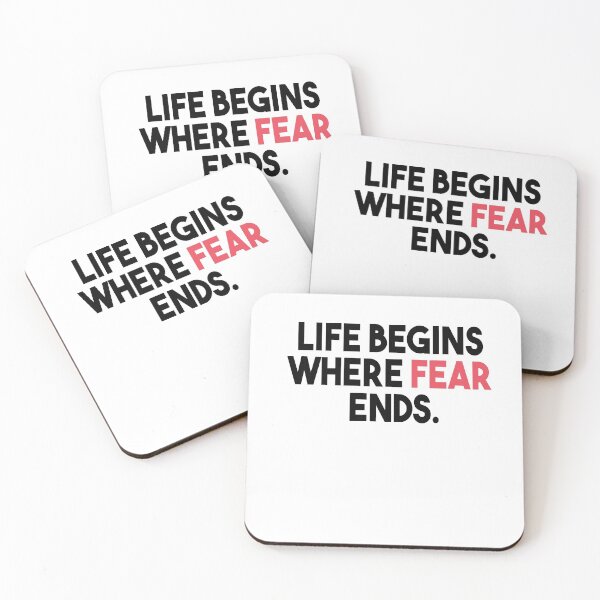 Item preview, Life Begins Where Fear Ends. designed and sold by Heddar Badreddine.