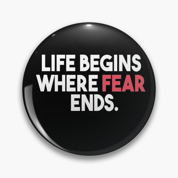 Item preview, Life Begins Where Fear Ends. designed and sold by Heddar Badreddine.