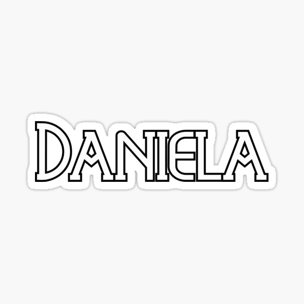 Pegatina «Daniela - nombre femenino, personalizado» de ScandiStuff ...