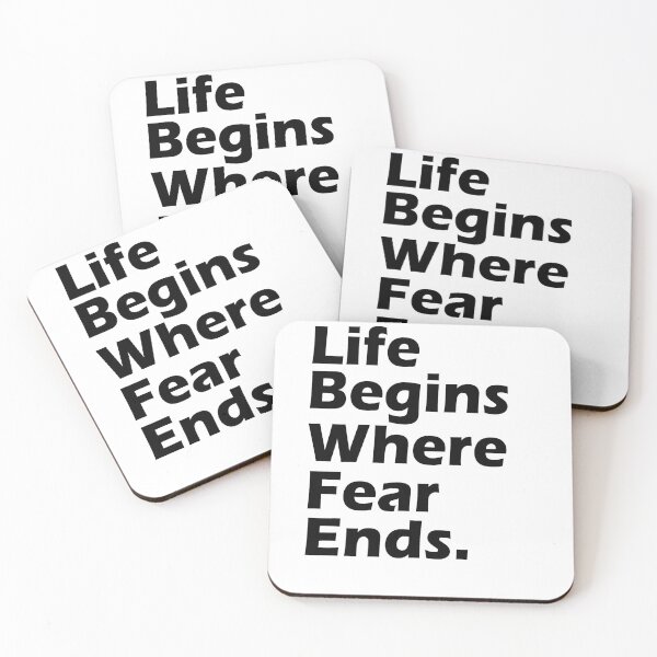 Item preview, Life Begins Where Fear Ends. designed and sold by Heddar Badreddine.