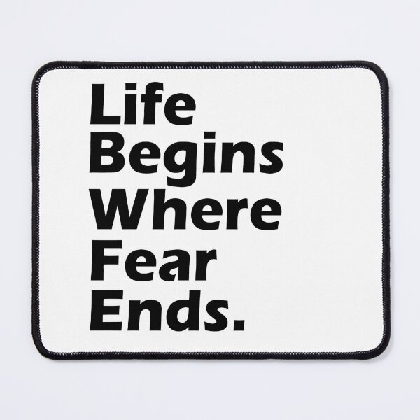 Item preview, Life Begins Where Fear Ends. designed and sold by Heddar Badreddine.