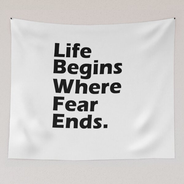Item preview, Life Begins Where Fear Ends. designed and sold by Heddar Badreddine.