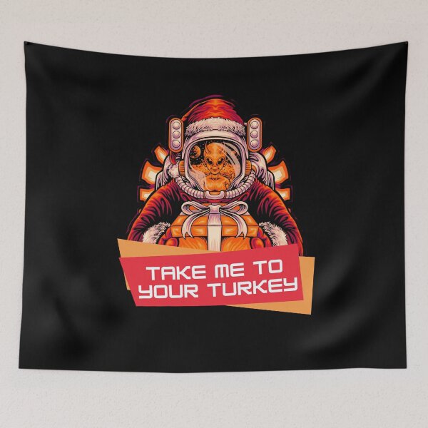 Item preview, Take me to your Turkey design! Funny | sarcastic alien abduction Christmas Turkey design! designed and sold by HROC.