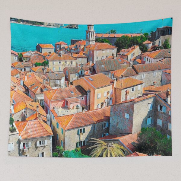 Item preview, Old Town Budva designed and sold by Sofia-Draws.