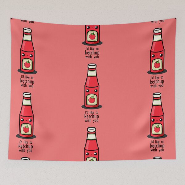 Item preview, Cute Cartoon Tomato Ketchup || Tomato Sauce || Kawaii designed and sold by cookingwithten.