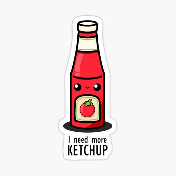 Item preview, Cute Cartoon Tomato Ketchup || Tomato Sauce || Kawaii designed and sold by cookingwithten.