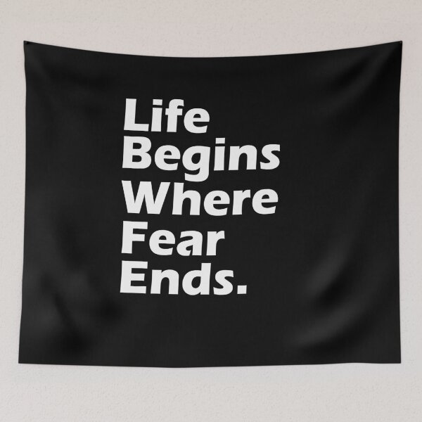 Item preview, Life Begins Where Fear Ends. designed and sold by Heddar Badreddine.