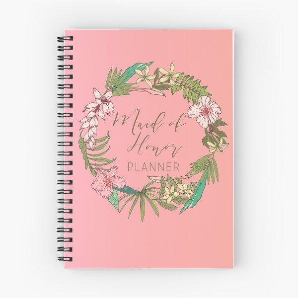 Item preview, Maid of Honor Planner: Cute Flower Wreath Marriage Wedding Organizer and Planner designed and sold by Merchking1.
