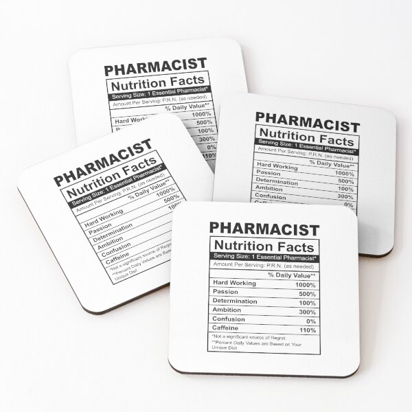 Item preview, Pharmacist Nutrition Facts Funny gift for pharmacy student  designed and sold by Majesticoo.