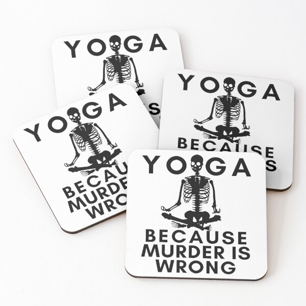 Item preview, Yoga because murder is wrong designed and sold by EChendesign.