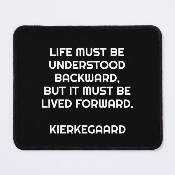 Item preview, Life must be understood backward, but it must be lived forward - Kierkegaard philosophy quote designed and sold by Inspirationmotivation.