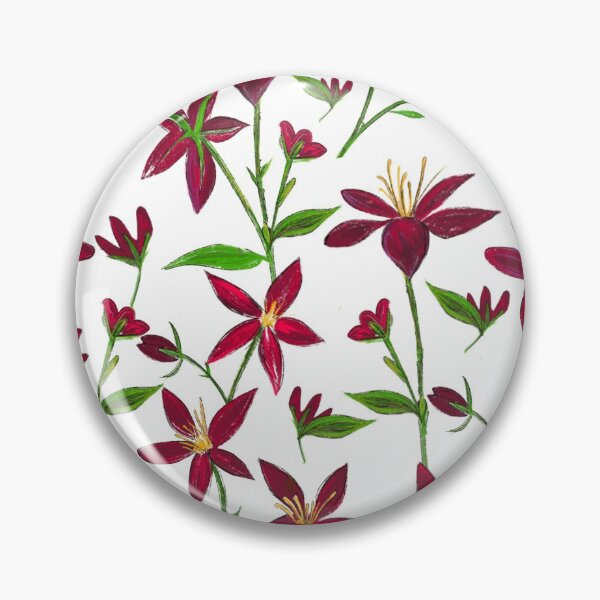 Item preview, Bright red flowers with vibrant stems designed and sold by Karen Dodge.
