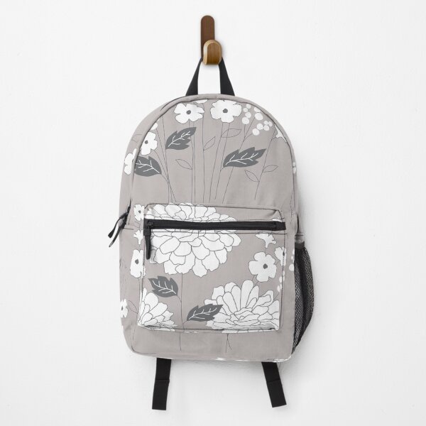 Item preview, Summer Dahlias - Gray and White designed and sold by AlteredAtelier.