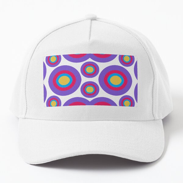 Seamless pattern with circles Baseball Cap