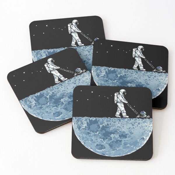 Item preview, Mowing the lawn has never been so out-of-this-world! ?? #lawnmowerastronaut designed and sold by cafegrafis.