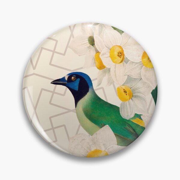 Item preview, Green Jay and Narcissus designed and sold by FlaminiaBasso.