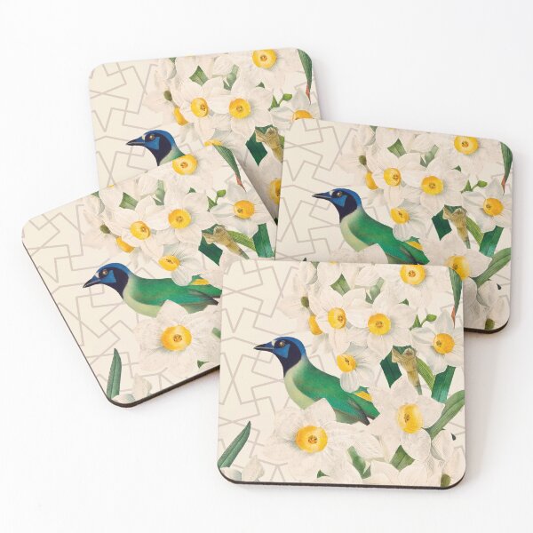 Item preview, Green Jay and Narcissus designed and sold by FlaminiaBasso.