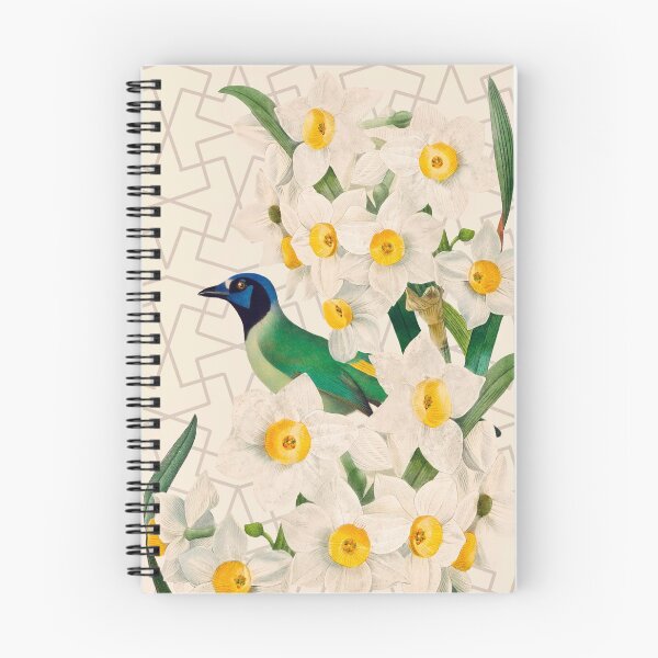 Item preview, Green Jay and Narcissus designed and sold by FlaminiaBasso.