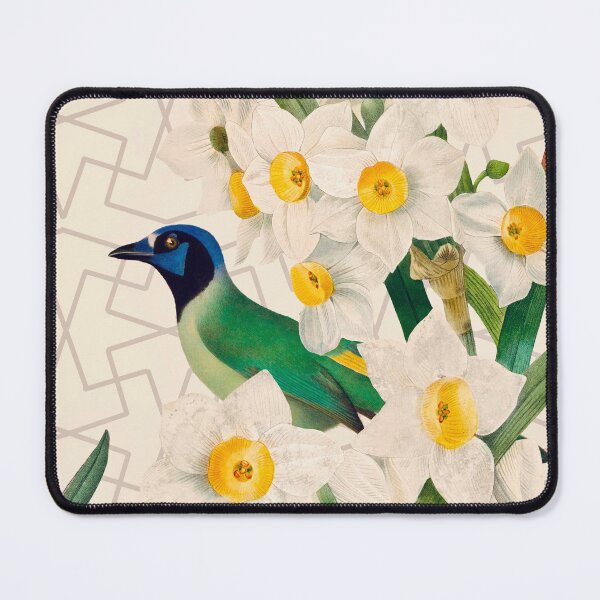 Item preview, Green Jay and Narcissus designed and sold by FlaminiaBasso.