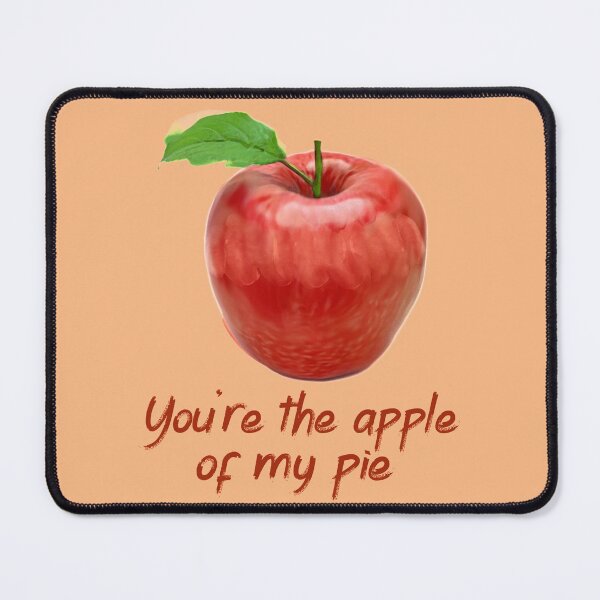 Item preview, You´re The Apple Of My Pie. Romantic Red Apple Pun designed and sold by Rebel-Design.