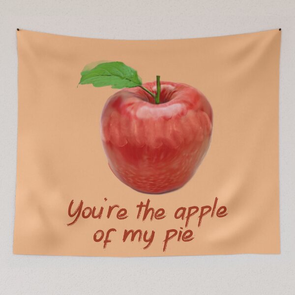 Item preview, You´re The Apple Of My Pie. Romantic Red Apple Pun designed and sold by Rebel-Design.
