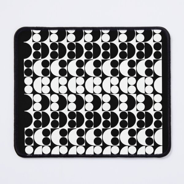 Item preview, White and black shapes on black background designed and sold by jsebouvi.