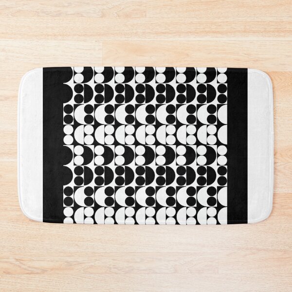Item preview, White and black shapes on black background designed and sold by jsebouvi.