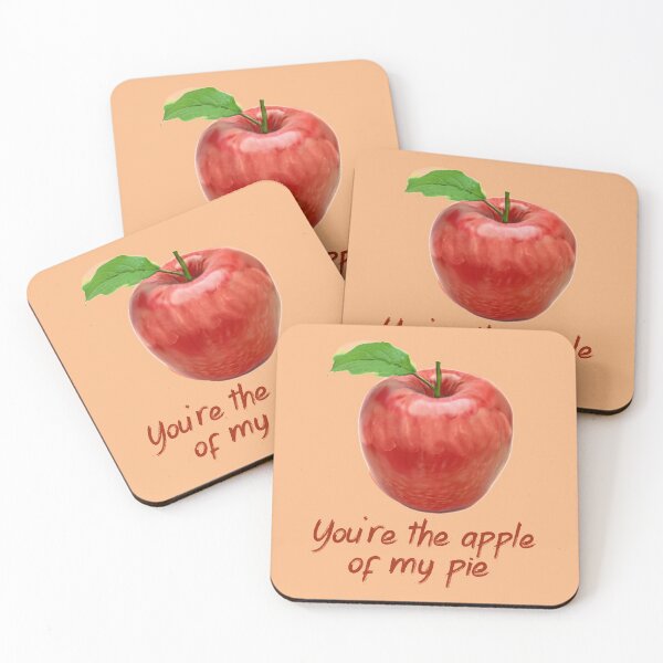 Item preview, You´re The Apple Of My Pie. Romantic Red Apple Pun designed and sold by Rebel-Design.