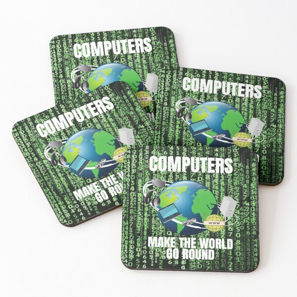 Item preview, COMPUTERS MAKE THE WORLD GO ROUND, DIGITAL WORLD, OTHER WORLD COMPUTING, MERRY GO ROUND designed and sold by R B Chrystal.