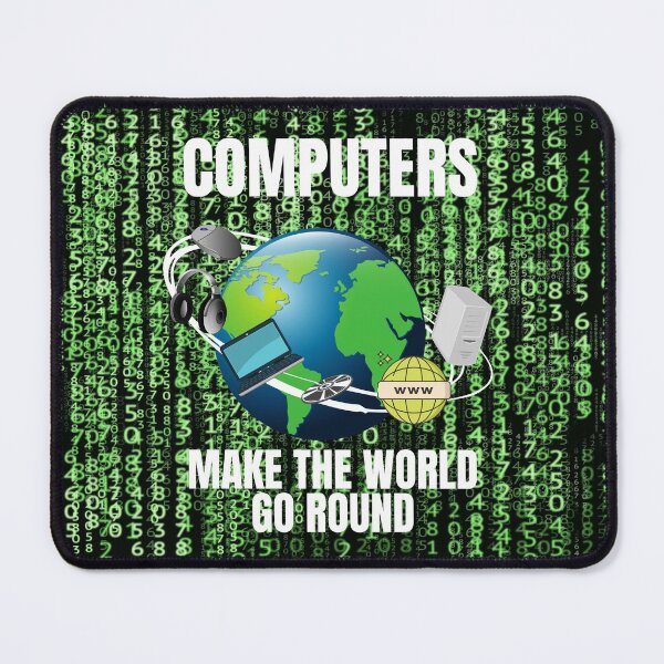 Item preview, COMPUTERS MAKE THE WORLD GO ROUND, DIGITAL WORLD, OTHER WORLD COMPUTING, MERRY GO ROUND designed and sold by R B Chrystal.
