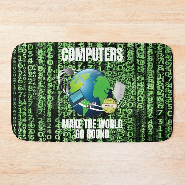 Item preview, COMPUTERS MAKE THE WORLD GO ROUND, DIGITAL WORLD, OTHER WORLD COMPUTING, MERRY GO ROUND designed and sold by R B Chrystal.