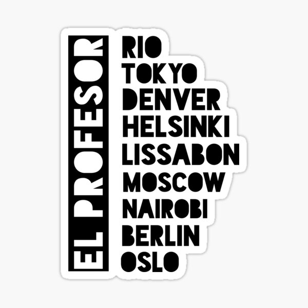 Item preview, El Profesor Black Text Premium designed and sold by Design-Maniya.