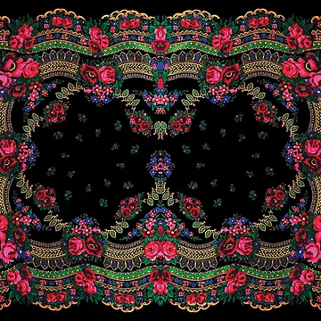 Artwork thumbnail, Ukrainian Floral Roses pattern by patternme