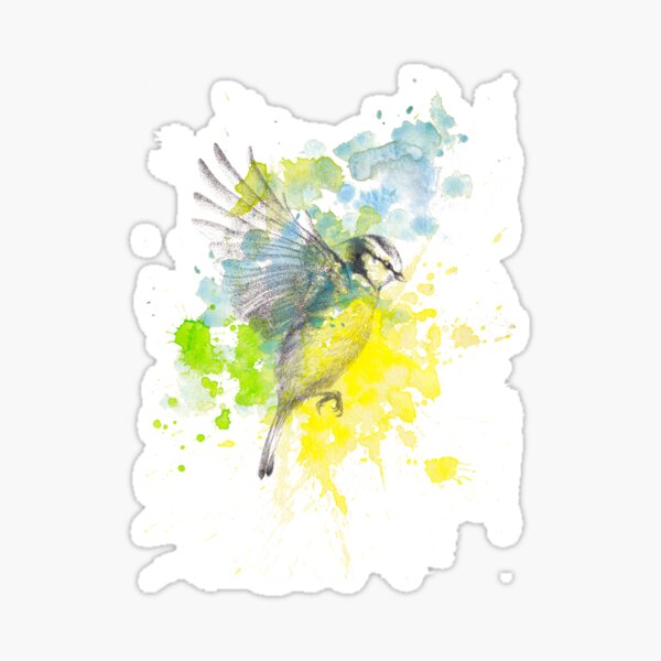 Artikel-Vorschau von Aquarell Blaumeise, designt und verkauft von Remy NININ.