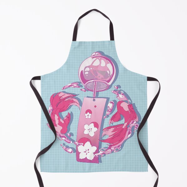 Item preview, The cute pink Japanese wind bell and the goldfish designed and sold by AnGoArt.