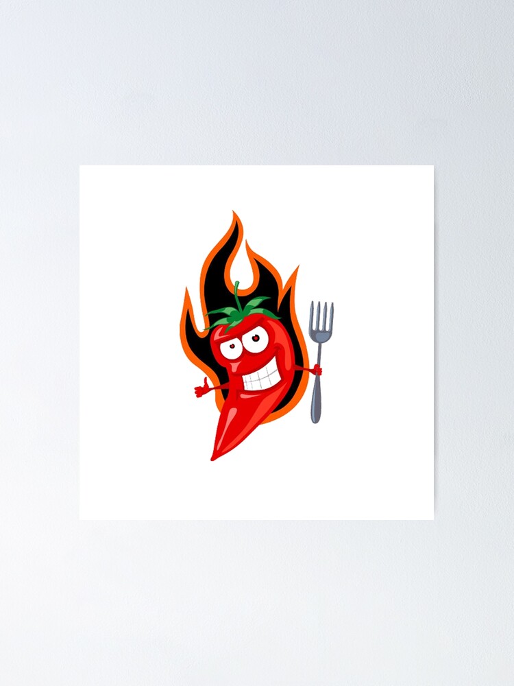 Hot red chili pepper Poster for Sale by alam1212