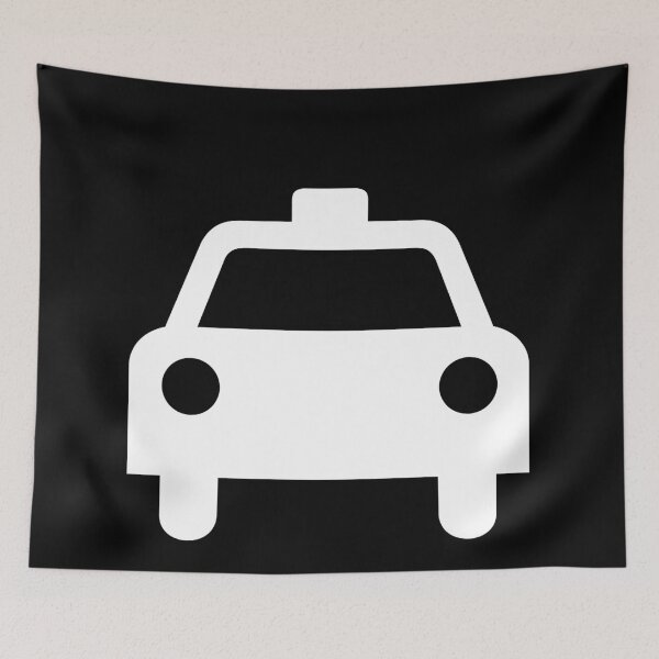 Item preview, Minimalist Black and White Taxi Symbol designed and sold by Dator.