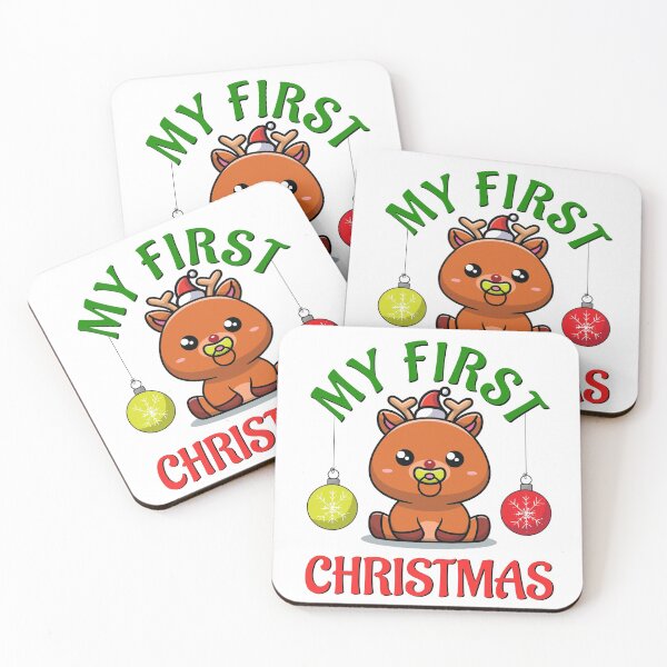 Artikelvorschau, My First Christmas Cute Baby Deer Baby's First Christmas Newborn 1. Weihnachtsgeschenk entworfen und verkauft von dass-art.