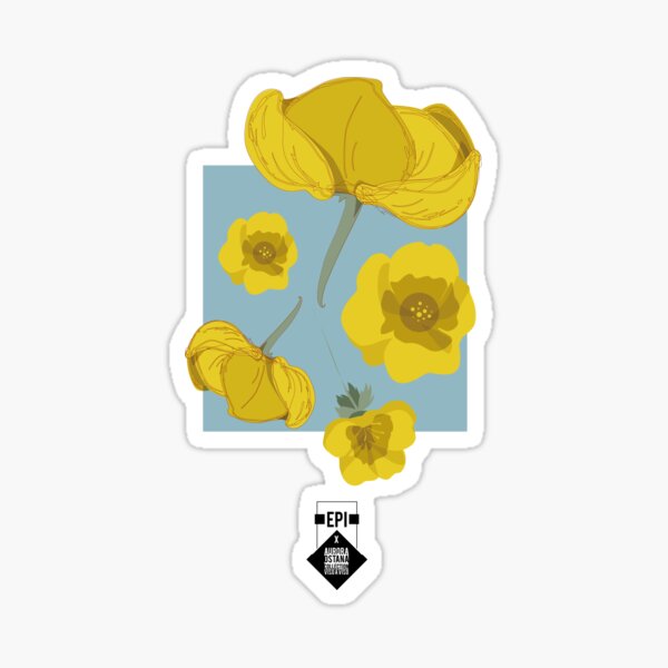 Hello Trollius Sticker