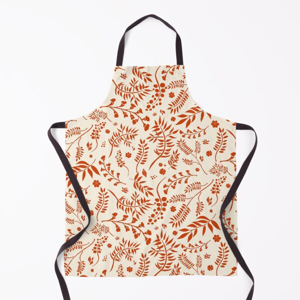 Item preview, Botanical Floral Pattern with branches, leaves and berries in orange designed and sold by BrankaPD.