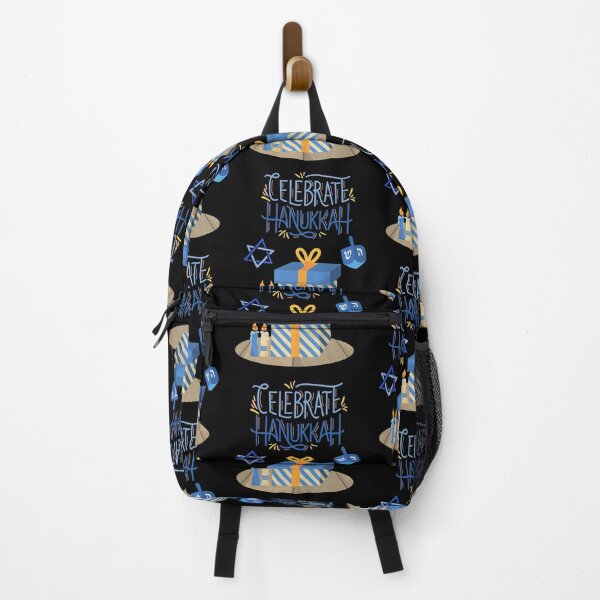 Item preview, Celebrate Hanukkah-Black Background  designed and sold by Trendi61.