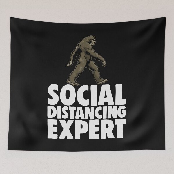 Item preview, Social Distancing Expert Sasquatch designed and sold by Bendthetrend.