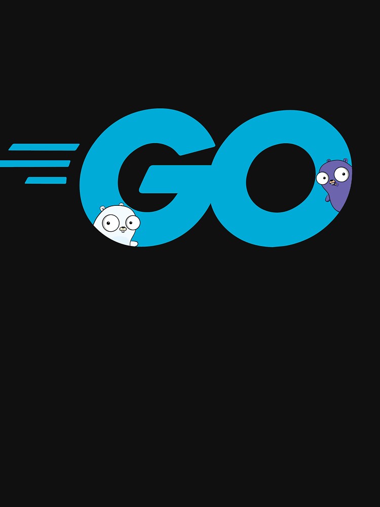 "Golang Go Logo with Embedded Gopher Mascots" T-shirt for Sale by ...